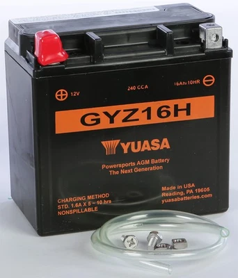 BATERÍA NUEVA YUASA GYZ16H SELLADA ACTIVADA DE FÁBRICA YUAM716GH ENVÍO RÁPIDO Foto 1 de 4