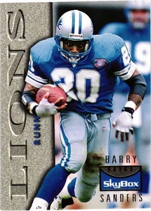 BARRY SANDERS 1995 SKYBOX INSIDE THE NUMBERS INSERT #11 LIONS HOF - Picture 1 of 2