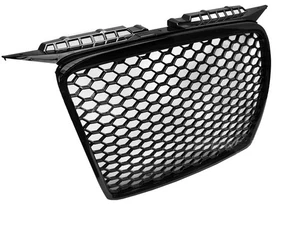 front grill for AUDI A3 2005 2006 2007 2008 SPORTBACK 3D 5D RS LOOK GLOSSY black - Foto 1 di 3