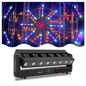 SMD5050 RGB 3IN1 Strobe amber beam 6 eyes red laser 3in1 moving head bar light - Picture 1 of 7
