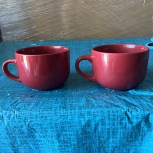 Today’s Home/ 16 oz red coffee mugs/ set of 2 - Picture 1 of 5