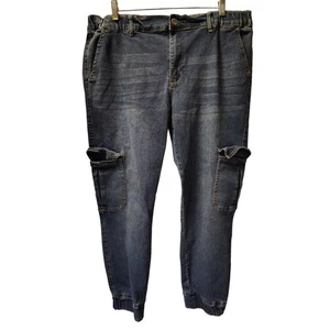 Pantalones de mezclilla azules de tiro alto Copperflash talla 14 - Imagen 1 de 7