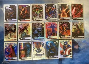 2016 MARVEL MASTERPIECES HOLOFOIL COMPLETE SET 1-17 - Picture 1 of 1