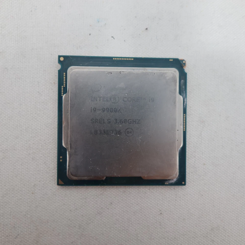 Intel Core i9-9900K CPU 3.6GHz SRFLS Black Untested Slight Corner Damage - Image 1 of 4