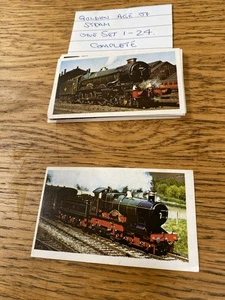 Doncella Golden Age of Steam John Player Cigar Cigarette Cards Full Set 1-24 - Picture 1 of 2