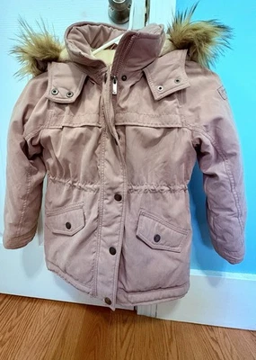 Abercrombie kid парка куртка песок розовый S7-8 - Изображение 1 из 3
