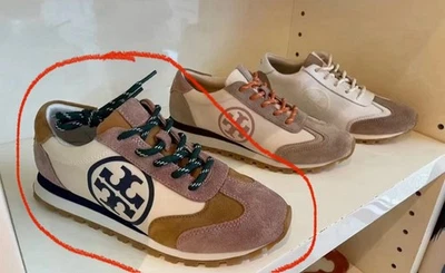 Tênis TORY BURCH Annie raro nylon camurça corredor 79262 tamanho 8.5 varejo $199 - Imagem 1 de 4