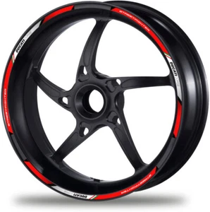 Corse Streetfighter 848 1100 Ducati Motorcycle Wheel Decals Rim Stickers Red - Picture 1 of 2