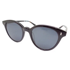 Toms Aaryn Shiny Black Grey 50mm Sunglasses New Authentic - Picture 1 of 3