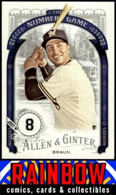 2016 Topps Allen & Ginter #NG-55 Ryan Braun The Numbers Game - Image 1 of 2