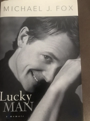 MICHAEL J. FOX signed 2002 LUCKY MAN 1st Ed Book  BACK TO THE FUTURE Autograph Cover