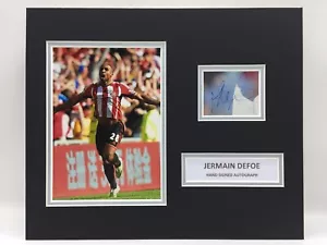 RARE Jermain Defoe Sunderland Signed Photo Display + COA v NEWCASTLE AUTOGRAPH - Picture 1 of 3
