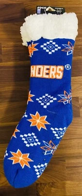 FOCO NHL FOCO NY New York Islanders Footy Slipper Socks Mens 5-9 Womens 6-10 - Image 1 of 4