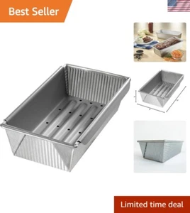 Oven-Safe Meatloaf Pan with Insert - Durably Made in USA, 10 x 5 x 3 Inches - Picture 1 of 11
