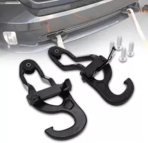 Upgraded Front Tow Hooks Fit For 2009-2019 Dodge Ram 1500 Black Heavy Duty - Bild 1 von 21