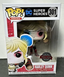 Funko Pop! Vinilo exclusivo DC Super Heroes Harley Quinn #301 edición especial - Imagen 1 de 8