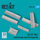 Reskit Rsu72 0227 He 219 Uhu Undercarriage Covers For Dragon 3D Printing 1 72