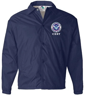 CERT Community Emergency Response Team Embroidered Windbreaker #496-J - Image 1 of 4