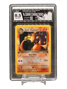 Pokemon TCG Dark Charizard Holo Rare 1st Edition Team Rocket 4/82 Graded 8.5 NM - Picture 1 of 13