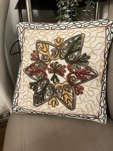 Hand embroidered suzani pillow cover,Uzbek pillowcase,cushion cover 38x38cm (7) - Picture 1 of 12