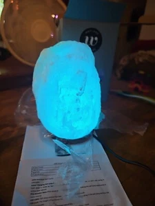Wayland Square LED Four Color Changing Salt Lamp Hand Carved USB So Beautiful. - Picture 1 of 9