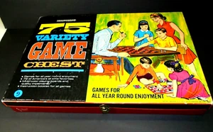 Vintage 1965 Transogram 75 Variety Game Chest Checkers Bingo Toy - Picture 1 of 12