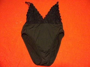 Style Dome Women's Body Suit Lingerie Black Sheer Stretch Lace New NWT size M - Picture 1 of 5