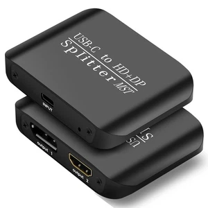 USB-C TO HDMI+DP Adapter 4K@60hz Splitter Extended Display for MacBook/Pro - Afbeelding 1 van 7