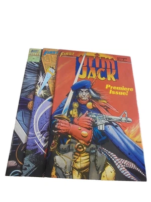 First Comics Grim Jack # 1, 20, 50 NM 1984, 1986, 1988 Set Of Three Comics - Image 1 of 4