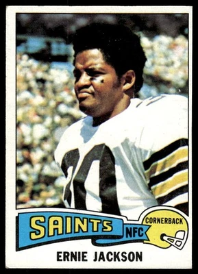Topps 1975 Topps Ernie Jackson New Orleans Saints - Image 1 of 2