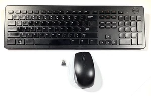 Dell KM632 Wireless Keyboard and Mouse Combo with USB Dongle - Picture 1 of 7