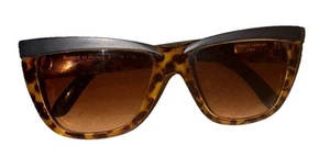 Vintage Charles Jourdan Made In France #8757-8/J-136 Tortoise w/Black Sunglasses - Bild 1 von 8