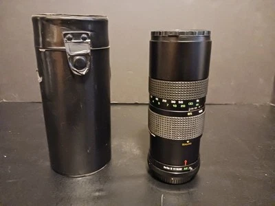 Quantaray 85-210mm f/3.8 Manual Focus Auto Zoom Lens Macro Canon C/FD w/ Case - Image 1 of 4