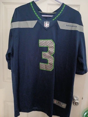 Футболка Seattle Seahawks Рассел Уилсон XL Nike синяя NFL футбол новая - Изображение 1 из 4
