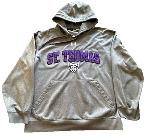 Under Armour St Thomas University Tommies Hoodie Sz M Unisex Gray Pullover Shirt - Picture 1 of 9