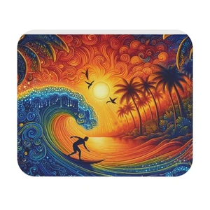 Alfombrilla de ratón vibrante para surf, accesorio de escritorio colorido, alfombrilla decorativa Ocean Wave - Imagen 1 de 5