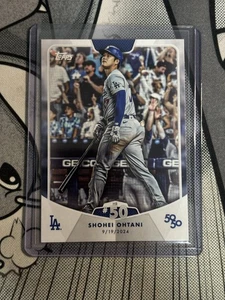 2024 Topps Shohei Ohtani 50 50 Base Card HR #50 Karte #100 - Bild 1 von 2