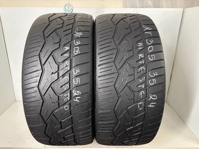 NO SHIPPING ONLY LOCAL PICK UP 2 Tires 305 35 24 Nitto NT420V - Image 1 of 4