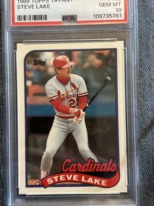 1989 Topps Tiffany #463 Steve Lake Cardinals PSA 10 - Bild 1 von 17