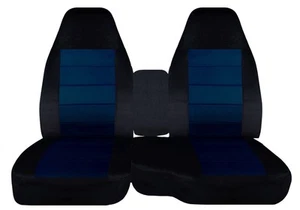Fundas de asiento para camioneta Ford F150 1997-2003 negro azul marino 40-60 asientos con consola - Imagen 1 de 1