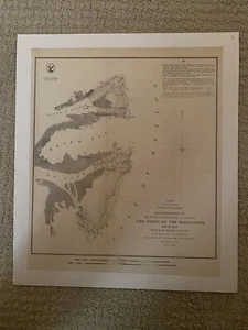 1851 US Coast Survey ,AD Bache Rare Map of Louisiana, United States - Picture 1 of 9