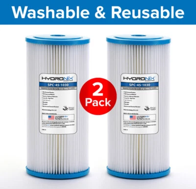 2 PK - R30-BB RS6 FXHSC Compatible Sediment Pleated Water Filter Washable 30 μm - Image 1 of 4