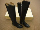 New Michael Kors Bromley Flat Black Leather Stretch Boot 40f9b0fbel Size 5 M