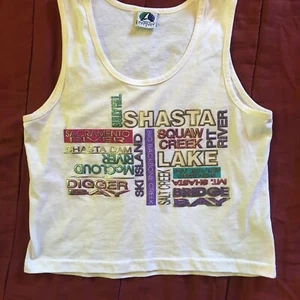Avalon Apparel Womens Medium Tank Top Made In USA Vintage 90s Shasta California - Picture 1 of 10