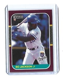 BO JACKSON  1987 Donruss Baseball Opening Day #205  ROOKIE CARD  KC Royals