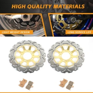 Dischi Freno Anteriore Pastiglie per TRIUMPH Tiger 1050 07-13 14 SE ABS 11 12 13 - Foto 1 di 10