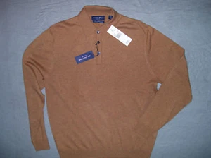 Austin Reed New $160 Mens Cashmere Silk Pullover Knit Shirt Sweater M Medium NWT - Picture 1 of 7