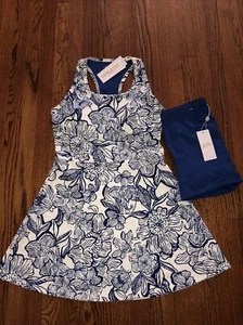 Lilly Pulitzer Forehand 2pc Active Dress UPF 50+Luxletic Shorts/ Bra Size XS New - Picture 1 of 8