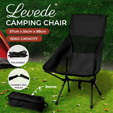 Levede Camping Chair Folding Outdoor Portable Lightweight Fishing Beach Picnic