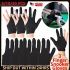 20 x gants de billard snooker à trois doigts gants de sport tir athlètes neutres